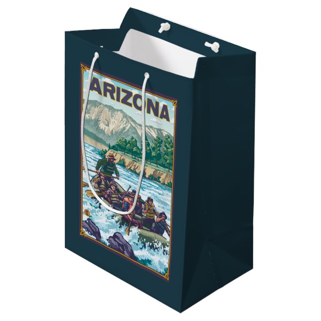 River RaftingArizona Medium Gift Bag (Front Angled)