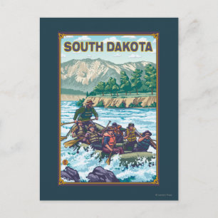 River RaftingSouth Dakota Postcard
