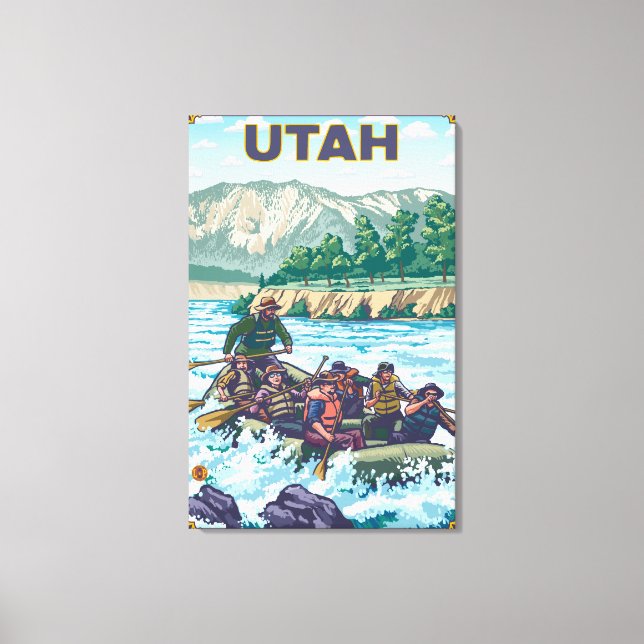 River RaftingUtah Canvas Print (Front)
