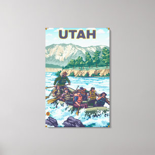 River RaftingUtah Canvas Print