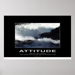 River Rapids Nature Motivational Photo Poster