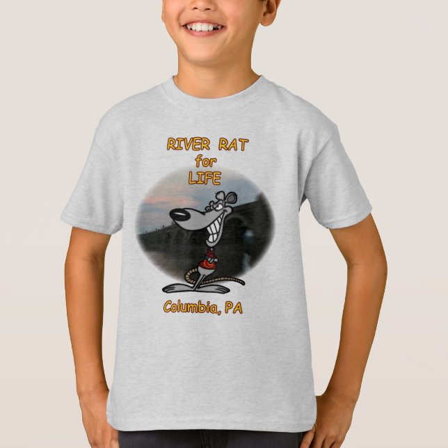 River Rat for Life Boy's Tee (Front)