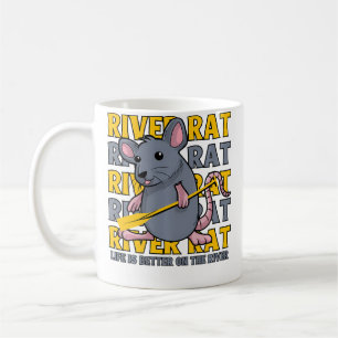 River Rat Mouse Rodent Life Is Better On The River Coffee Mug
