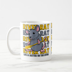 River Rat Mouse Rodent Life Is Better On The River Coffee Mug