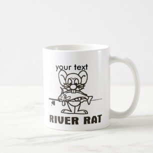 RIVER RAT MUG, your text Coffee Mug