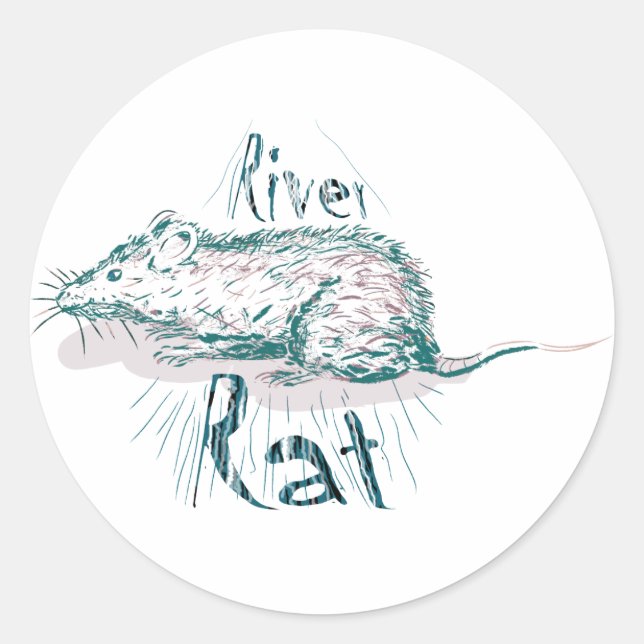 river rat stickers (Front)