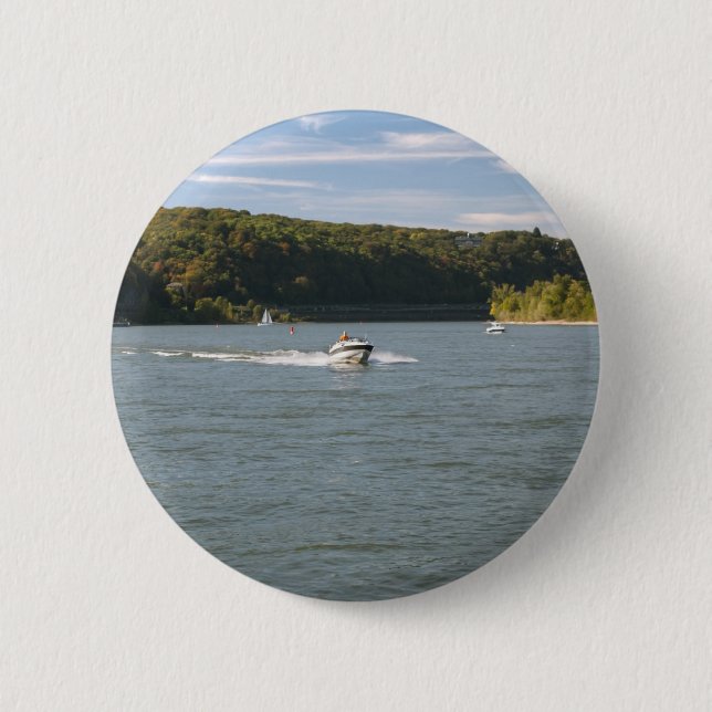 River Rhein 6 Cm Round Badge (Front)