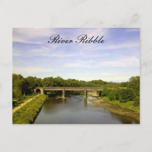 River Ribble, Lancashire Postcard