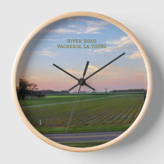River Road Round Wall Clock