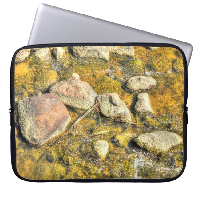 River Rocks Laptop Sleeve (Front)