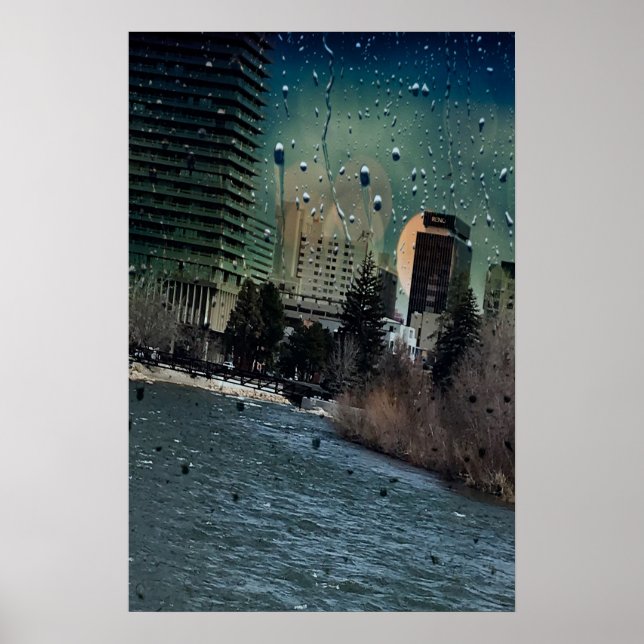 River Runs Through a City Poster (Front)