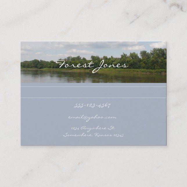 River Scene business card (Front)