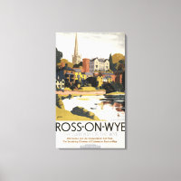 River Scene of Town British Railways Poster