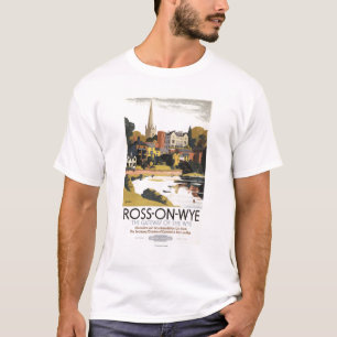 River Scene of Town British Railways Poster T-Shirt