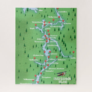 River Shannon Ireland Map Jigsaw Puzzle
