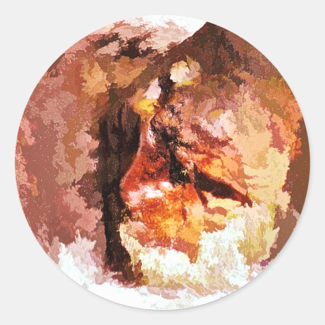 RIVER SPIRIT CLASSIC ROUND STICKER (Front)