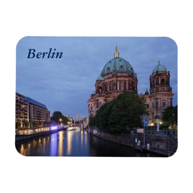 River Spree and Cathedral in Berlin, Germany Magnet (Horizontal)