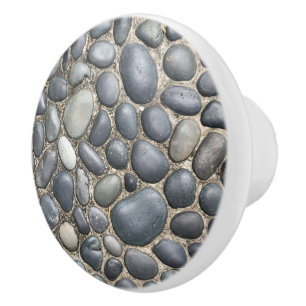 River Stone Pattern Ceramic Knob