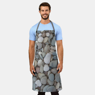 River Stones Fall Autumn Patterns Apron
