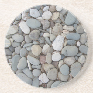River Stones Fall Autumn Patterns Coaster