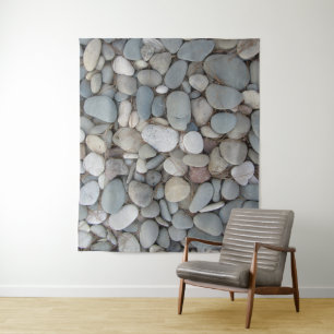 River Stones Fall Autumn Patterns Tapestry