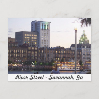 River Street - Savannah, Georgia Postcard