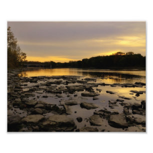 River Sunrise Photo Print