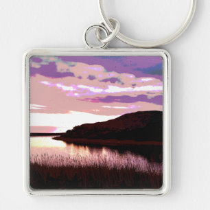 RIVER SUNSET KEY RING