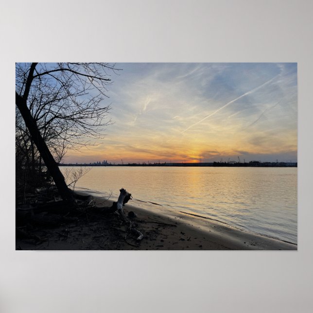River Sunset Photo Poster (Front)