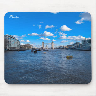 River Thames and Tower Bridge Mouse Mat