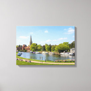 River Thames at Abingdon Bridge Canvas Print