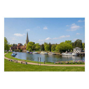 River Thames at Abingdon Bridge Poster
