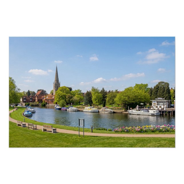 River Thames at Abingdon Bridge Poster (Front)