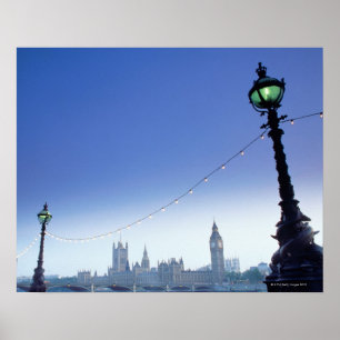 River Thames at Dusk Poster