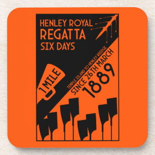 River Thames Regatta - Vintage Retro Style Rowing Coaster