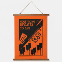 River Thames Regatta - Vintage Retro Style Rowing 