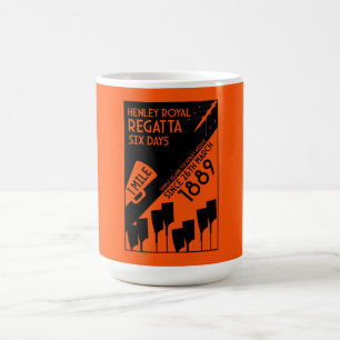 River Thames Regatta - Vintage Retro Style Rowing  Magic Mug