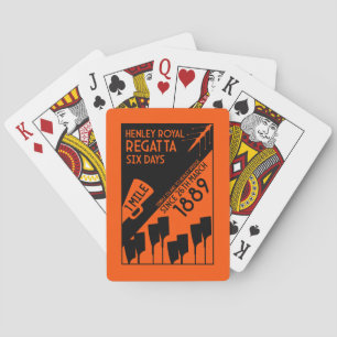 River Thames Regatta - Vintage Retro Style Rowing  Playing Cards