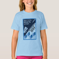 River Thames Regatta - Vintage Retro Style Rowing