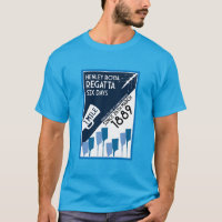 River Thames Regatta - Vintage Retro Style Rowing 