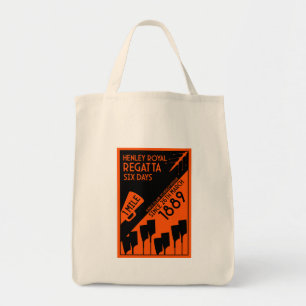 River Thames Regatta - Vintage Retro Style Rowing Tote Bag
