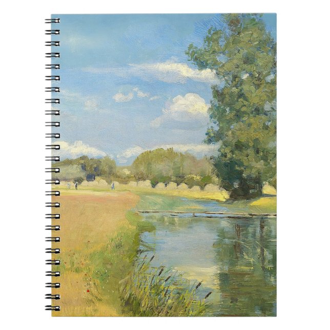River Through a Harvest Landscape, Summer Notebook (Front)