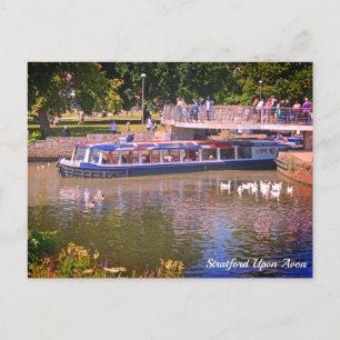 River Tour Stratford Upon Avon Postcard