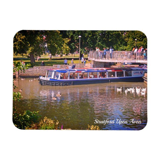 River Tour Stratford Upon Avon Warwickshire Magnet (Horizontal)