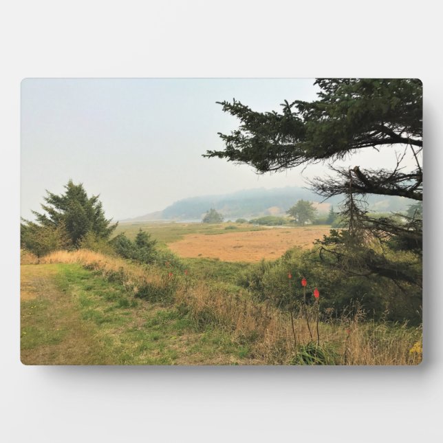 River Trail at Cape Blanco, Oregon Coast Plaque (Front)