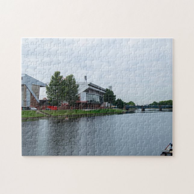 River Trent and Nottingham Forest Stadium Jigsaw Puzzle (Horizontal)