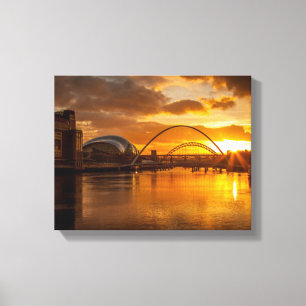 River Tyne at Sunset Canvas Print