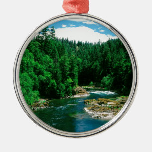 River Umpqua Douglas County Oregon Metal Tree Decoration