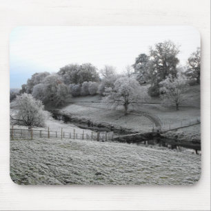 River Valley one frosty morning Mouse Mat