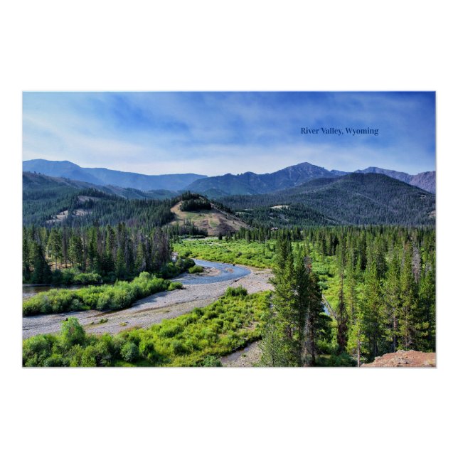 River Valley, Western America, Wyoming, Poster (Front)